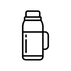 Thermos bottle with handle for outdoor activities and camping life  