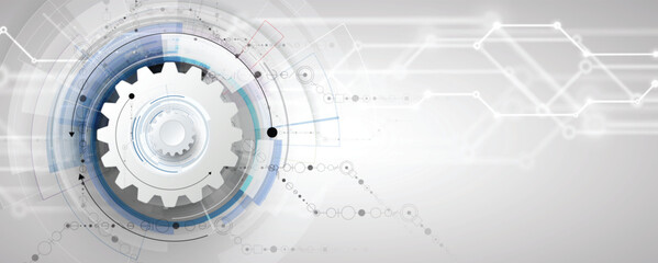 Obraz premium Abstract futuristic network and artificial intelligence technology background
