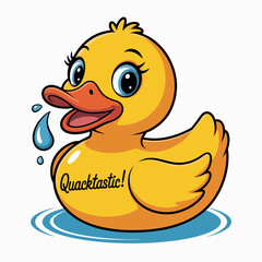 yellow duck with a duck