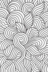 Abstract Pattern - kids coloring page