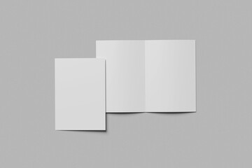 A4 Bifold Broshure Mockup