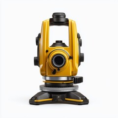 Fototapeta premium Precise Surveying Instrument: A cutting-edge surveying instrument, poised for precision, showcases its technological prowess, ready to measure, map, and build with accuracy.