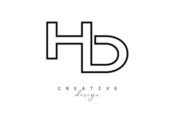 HD Creative Monogram Logo Design - Minimalist Typography Design Concept