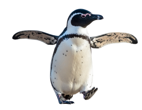  Playful Dancing Penguin PNG Transparent Background