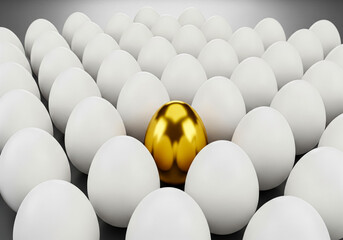 Golden Egg Among White Eggs