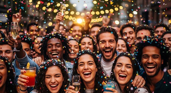 Crowd Cheers Celebration.