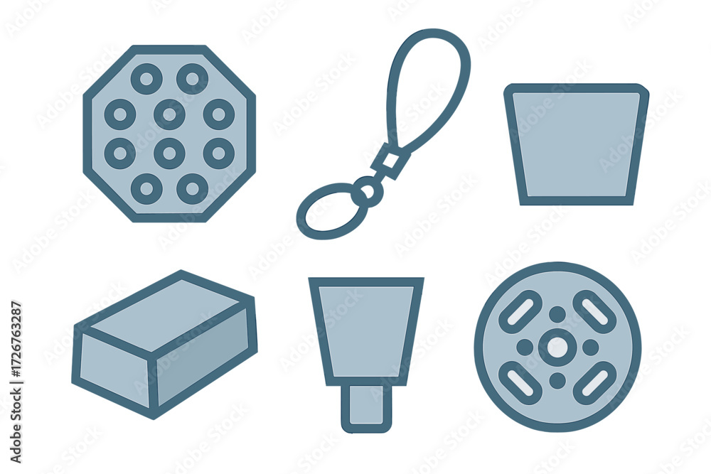 Poster modern abstract geometric shapes and simple graphic elements with clean lines for contemporary desig