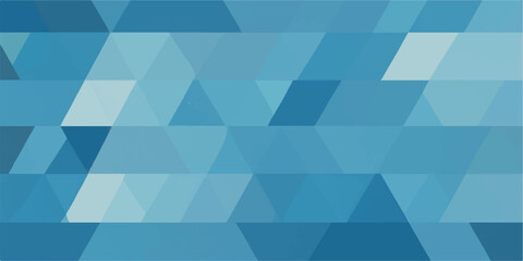 An abstract blue geometric vector pattern with triangle and square shapes for a modern business design template or wallpaper