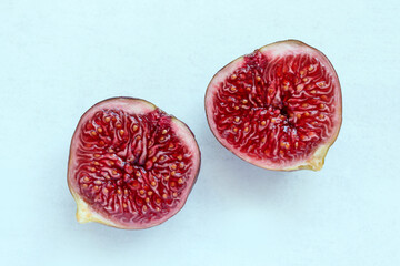 Ripe figs. Concept-  healthy diet, vegetarianism, Mediterranean diet.