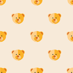 Cute Minimalist Teddy Bear Pattern