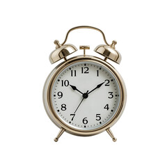 Retro Champagne Gold Alarm Clock for Deadlines and Wake Up Calls