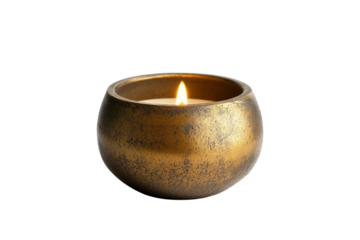 Decorative tea light holder isolated on transparent background