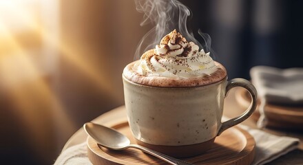 Hot chocolate beverage mug