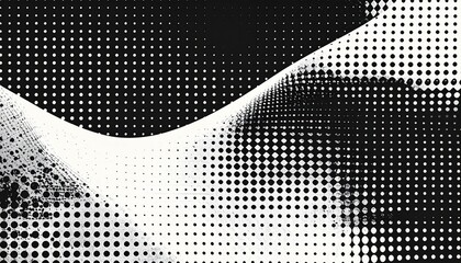 Dynamic black and white halftone pattern for bold, modern designs and striking visual impact, perfect for backgrounds and graphic elements