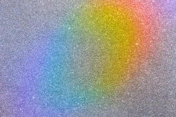 Abstract holographic rainbow foil iridescent glitter sparkle texture background