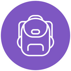 Bagpack line icon style