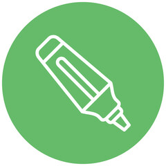 Highlighter line icon style