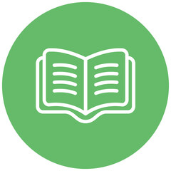 Book line icon style