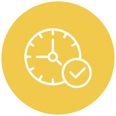 Deadline line icon style