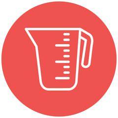 Measuring Cup line icon style