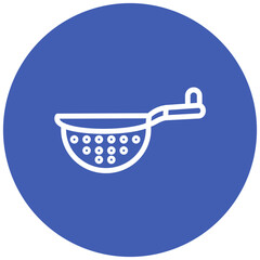 Tea Strainer line icon style