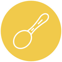 Spoon line icon style