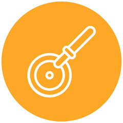 Pizza Cutter line icon style