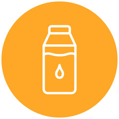 Milk line icon style