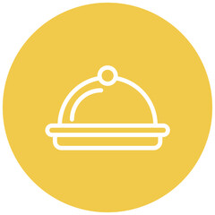 Platter line icon style