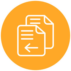 Files line icon style