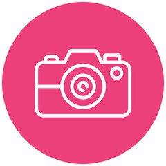 Camera Line Icon Style