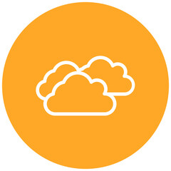 Cloudy Line Icon Style