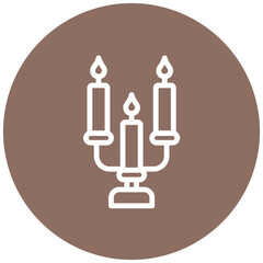 Candlestick Line Icon Style