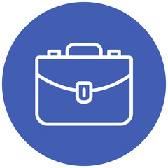 Briefcase Line Icon Style