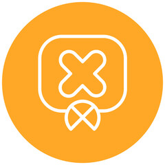 Obraz premium Close Line Icon Style