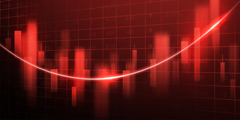 business vector illustration design Stock market charts or Forex trading charts for business and finance ideas.