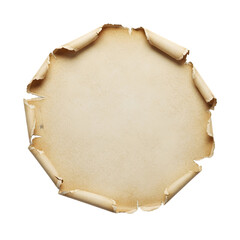 old paper with burnt edges