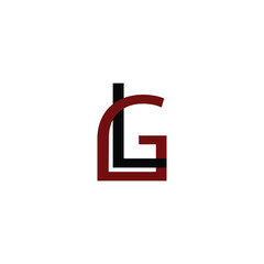 Logo Letter LG Simple Modern