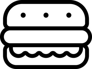 Bakery and Food Line Icon Set – Bread, Cake, Pastry, Cooking and Kitchen Tools