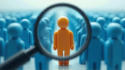 Job search, headhunting and recruitment process concept. Icons for skills, education, qualification, interview and application inside gears. Hiring an