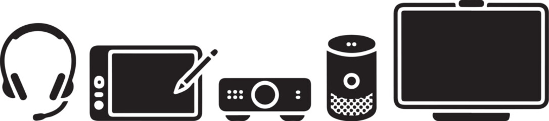 Obraz premium Modern tech gadgets for creativity and entertainment