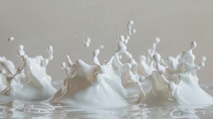 A group of people adding milk to a body of water, great for illustrations about dairy products, environmental topics or playful scenes