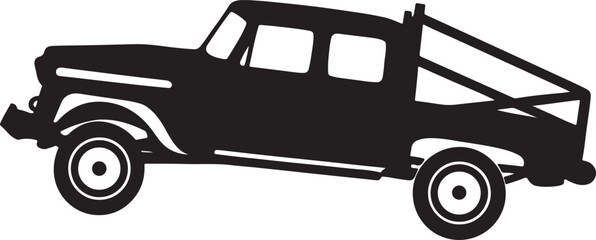 old car isolated on white