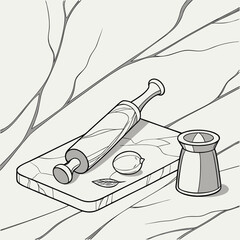 hand drawn vector illustration of a shoe