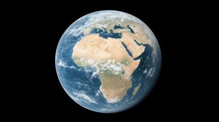 Fototapeta premium This visual representation showcases Earth against a dark backdrop, emphasizing the planet's beauty while calling attention to pressing environmental challenges and sustainability efforts