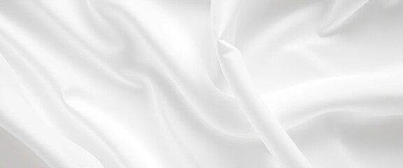 Fototapeta premium Pure white fabric, subtly textured, blank background, wallpaper, wedding