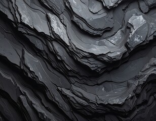 Fototapeta premium Dark layered rock texture