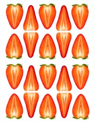Strawberry halves pattern