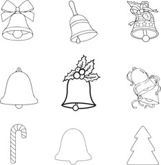 set of christmas bells