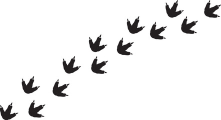 Dinosaur Footprints Diagonal Trail